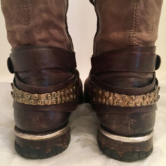 A.S.98 Brown Leather Riding Boot - Picture 4 of 8